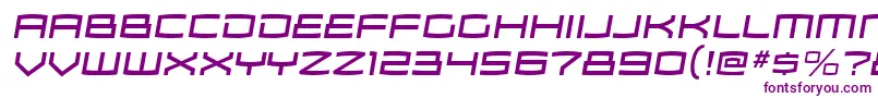 Czcionka ZosmargItalic – fioletowe czcionki