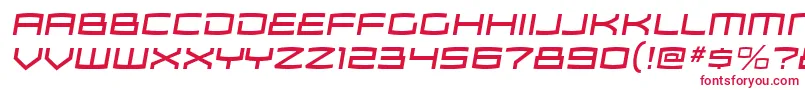 フォントZosmargItalic – 赤い文字