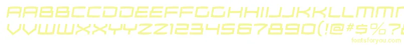 ZosmargItalic-fontti – keltaiset fontit