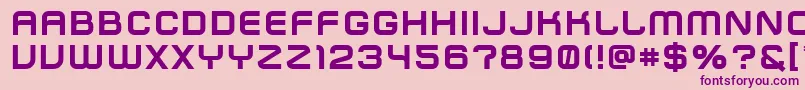 ZipTypefaceBold Font – Purple Fonts on Pink Background