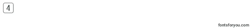 RrkeylettersNormal Font – Fonts for Digit 4