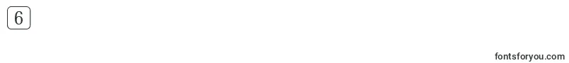 RrkeylettersNormal Font – Fonts for Digit 6