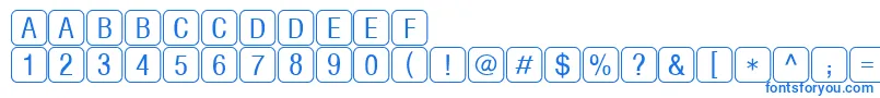 RrkeylettersNormal-fontti – siniset fontit
