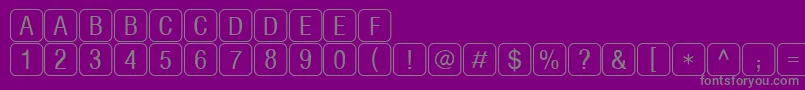 fuente RrkeylettersNormal – Fuentes Grises Sobre Fondo Morado