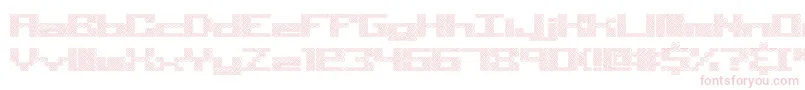 KnotBrk-Schriftart – Rosa Schriften auf weißem Hintergrund