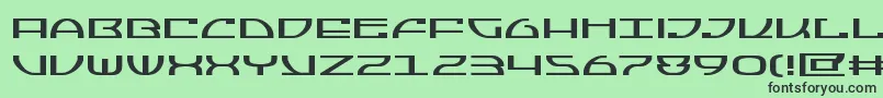 Jumptroopsexpand Font – Black Fonts on Green Background