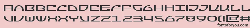 Jumptroopsexpand Font – Black Fonts on Pink Background
