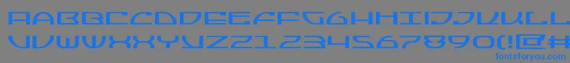 Jumptroopsexpand Font – Blue Fonts on Gray Background