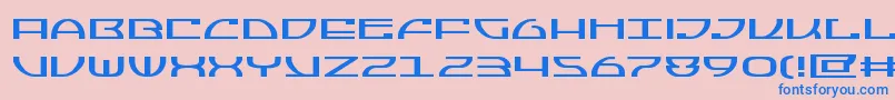 Jumptroopsexpand Font – Blue Fonts on Pink Background