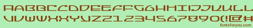 Jumptroopsexpand Font – Brown Fonts on Green Background