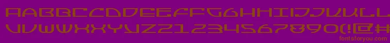 Jumptroopsexpand Font – Brown Fonts on Purple Background