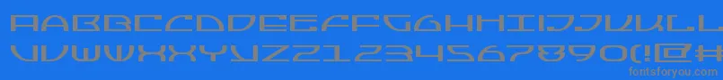 Jumptroopsexpand Font – Gray Fonts on Blue Background