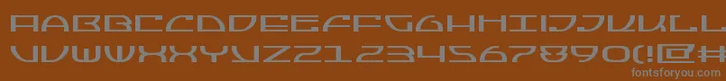 Jumptroopsexpand Font – Gray Fonts on Brown Background