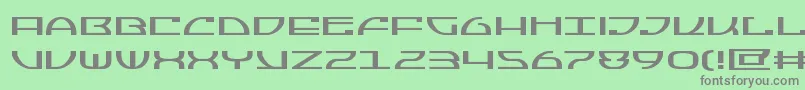 Jumptroopsexpand Font – Gray Fonts on Green Background