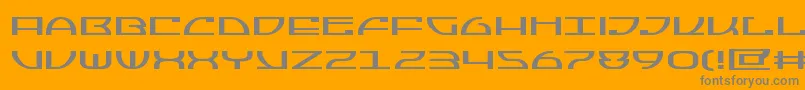 Jumptroopsexpand Font – Gray Fonts on Orange Background