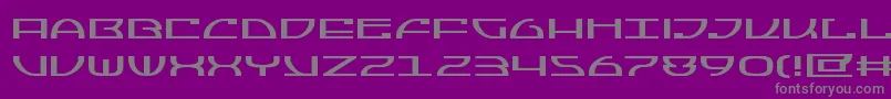 Jumptroopsexpand Font – Gray Fonts on Purple Background