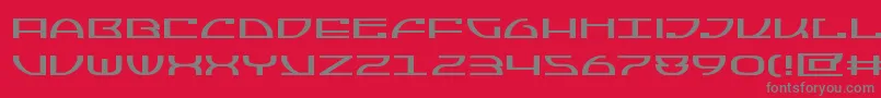 Jumptroopsexpand Font – Gray Fonts on Red Background