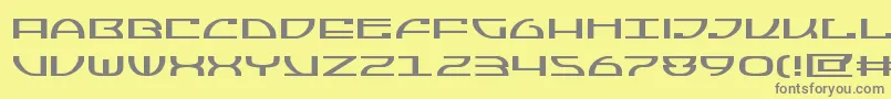 Jumptroopsexpand Font – Gray Fonts on Yellow Background