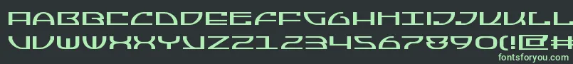 Jumptroopsexpand Font – Green Fonts on Black Background