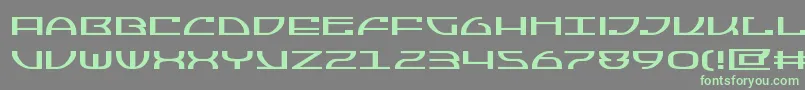 Jumptroopsexpand Font – Green Fonts on Gray Background