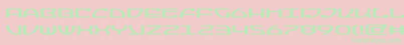 Jumptroopsexpand Font – Green Fonts on Pink Background