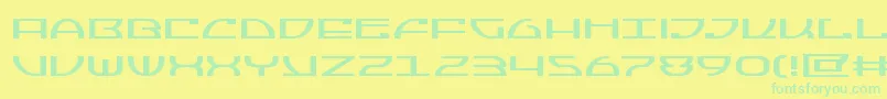 Jumptroopsexpand Font – Green Fonts on Yellow Background
