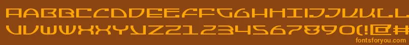 Jumptroopsexpand Font – Orange Fonts on Brown Background