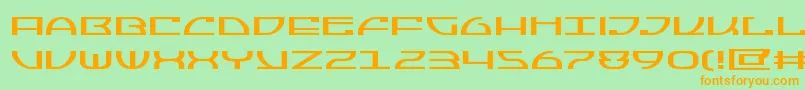 Jumptroopsexpand Font – Orange Fonts on Green Background