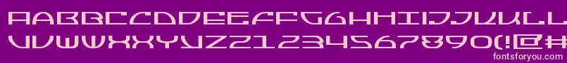 Jumptroopsexpand Font – Pink Fonts on Purple Background