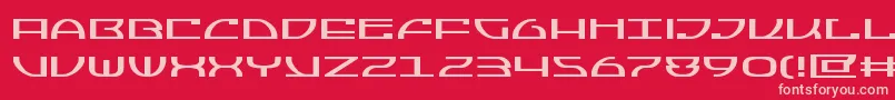 Jumptroopsexpand Font – Pink Fonts on Red Background