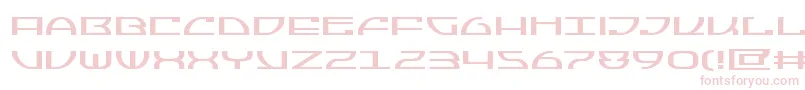 Fonte Jumptroopsexpand – fontes rosa em um fundo branco