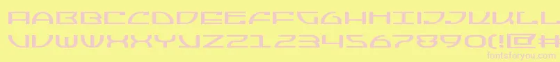 Jumptroopsexpand Font – Pink Fonts on Yellow Background