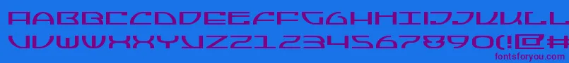 Jumptroopsexpand Font – Purple Fonts on Blue Background