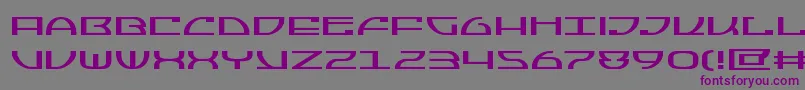 Jumptroopsexpand Font – Purple Fonts on Gray Background
