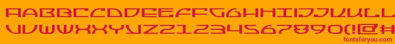 Jumptroopsexpand Font – Red Fonts on Orange Background