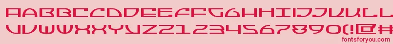 Jumptroopsexpand Font – Red Fonts on Pink Background