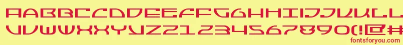 Jumptroopsexpand Font – Red Fonts on Yellow Background