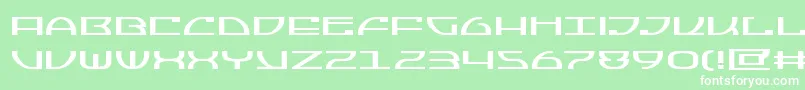 Jumptroopsexpand Font – White Fonts on Green Background