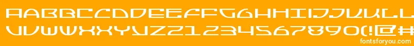Jumptroopsexpand Font – White Fonts on Orange Background