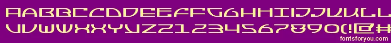Jumptroopsexpand Font – Yellow Fonts on Purple Background