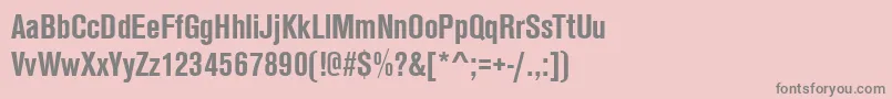 フォントAnconaCdBold – ピンクの背景に灰色の文字