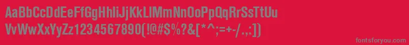 AnconaCdBold Font – Gray Fonts on Red Background