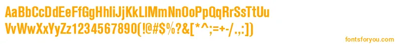 AnconaCdBold Font – Orange Fonts on White Background