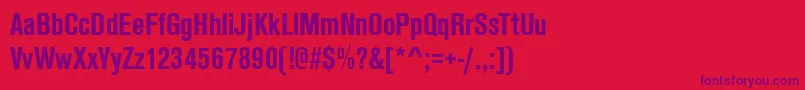 AnconaCdBold Font – Purple Fonts on Red Background