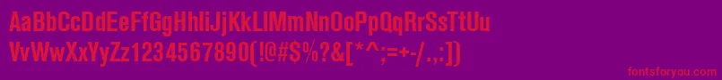 AnconaCdBold Font – Red Fonts on Purple Background