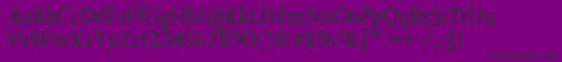 Więcej informacji o czcionce JessicarandomItalic Czcionka JessicarandomItalic – czarne czcionki na fioletowym tle