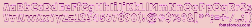 APlakatcmplshExtrabold Font – Purple Fonts on Pink Background