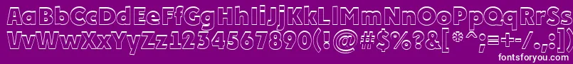 APlakatcmplshExtrabold Font – White Fonts on Purple Background