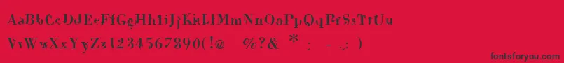 Dekale Font – Black Fonts on Red Background