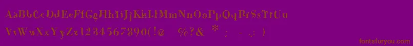 Dekale Font – Brown Fonts on Purple Background